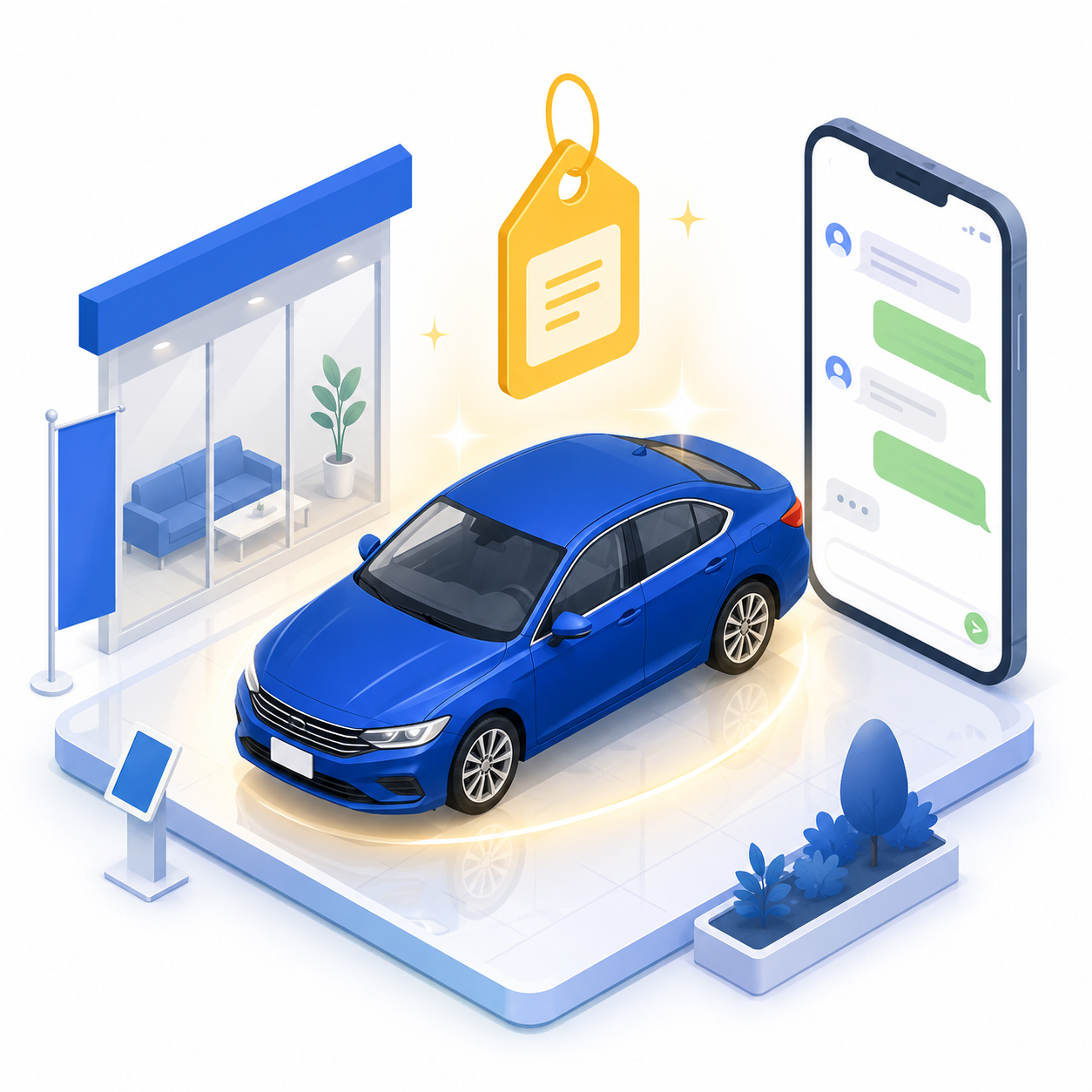 中古車買取・販売の活用イメージ